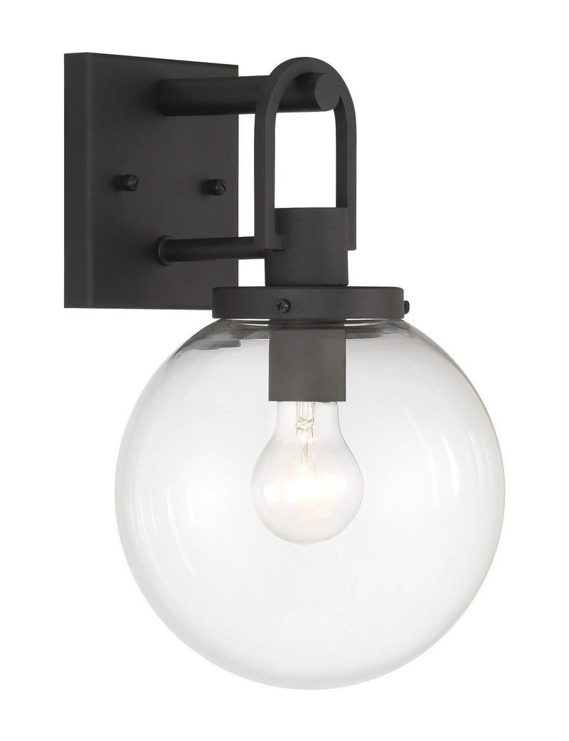 Wenston Small Outdoor Wall Sconce in Sand Coal