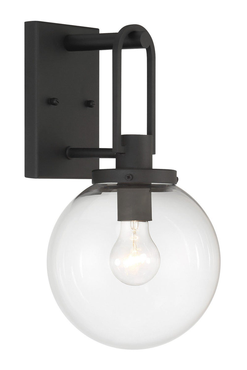 Wenston Medium Outdoor Wall Sconce in Sand Coal