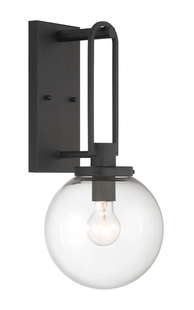 Wenston Large Outdoor Wall Sconce in Sand Coal