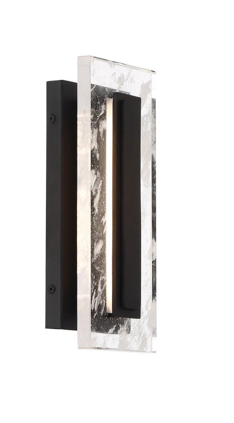 Temecula Small LED Outdoor Wall Sconce in Sand Coal Black