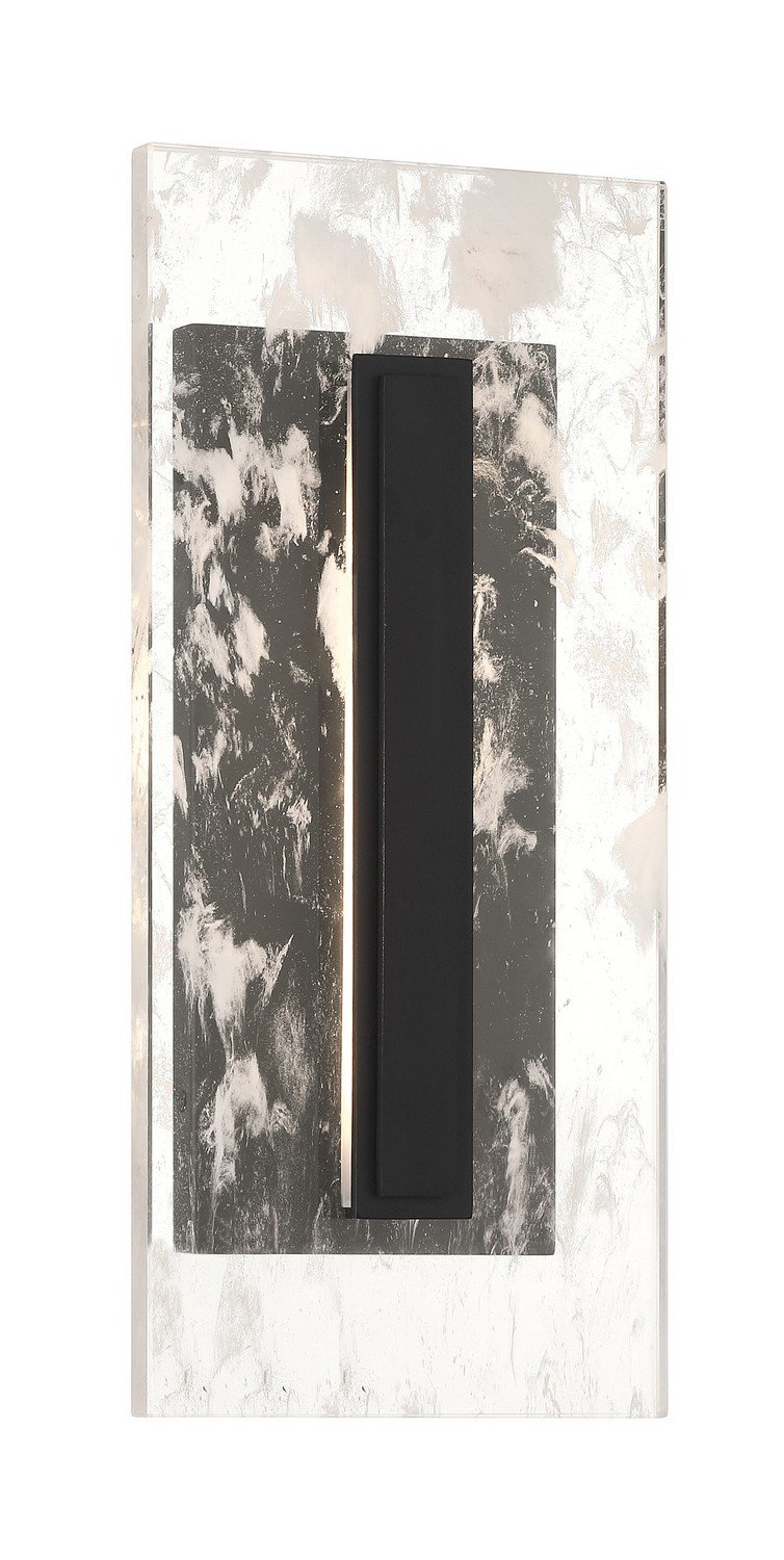 Temecula Medium LED Outdoor Wall Sconce in Sand Coal Black