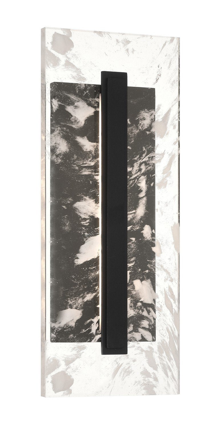 Temecula Large LED Outdoor Wall Sconce in Sand Coal Black