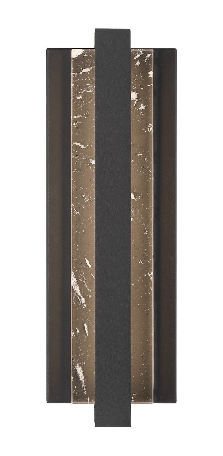 Hvar LED 15" Outdoor Wall Sconce in Sand Coal Black