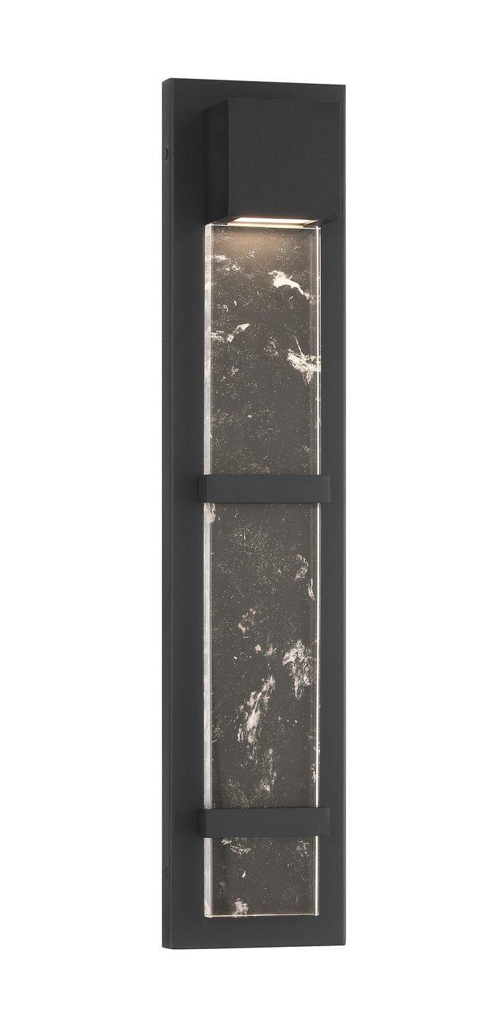 Sol 24" LED Outdoor Wall Sconce in Sand Coal Black