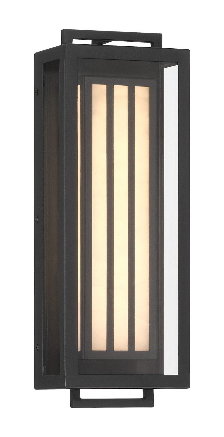 Eastly Small LED Outdoor Wall Lantern in Sand Coal Black