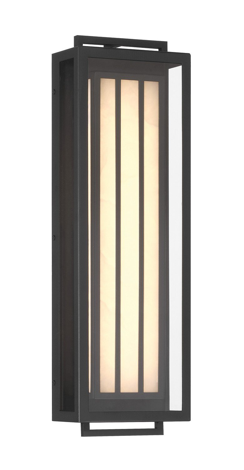 Eastly Medium LED Outdoor Wall Lantern in Sand Coal Black