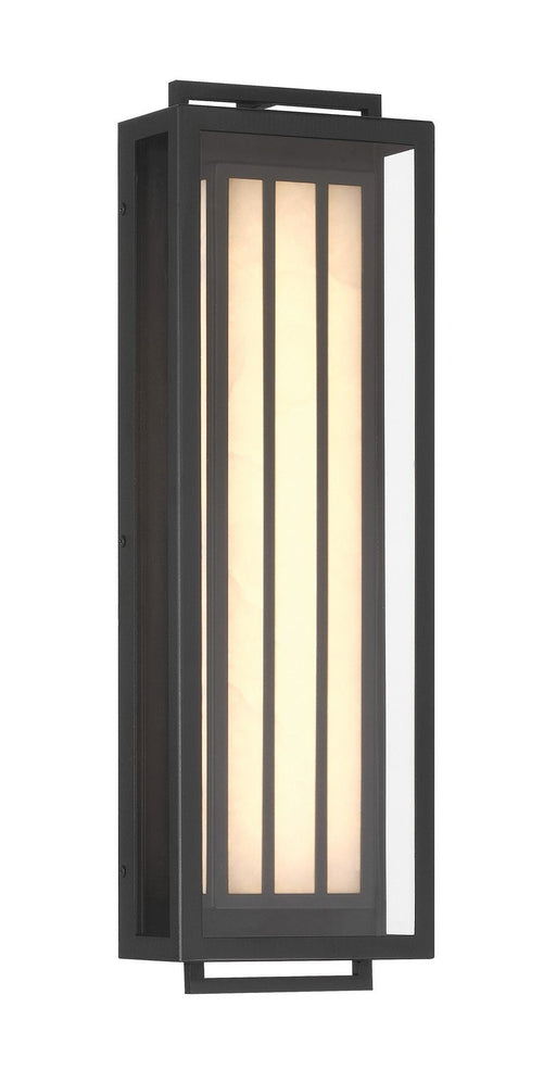 Eastly Medium LED Outdoor Wall Lantern in Sand Coal Black