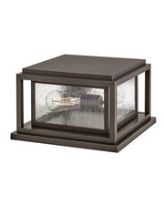 Republic 2-Light Outdoor Pier Mount Light in Oil Rubbed Bronze