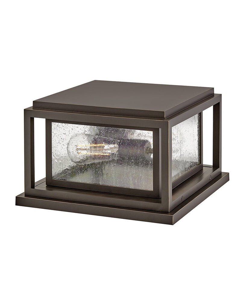 Republic 2-Light Outdoor Pier Mount Light in Oil Rubbed Bronze