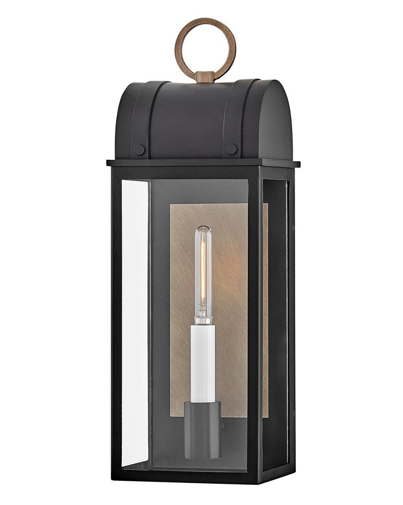 Campbell Small Outdoor Wall Lantern in Black