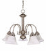 Ballerina 5-Light Chandelier in Brushed Nickel