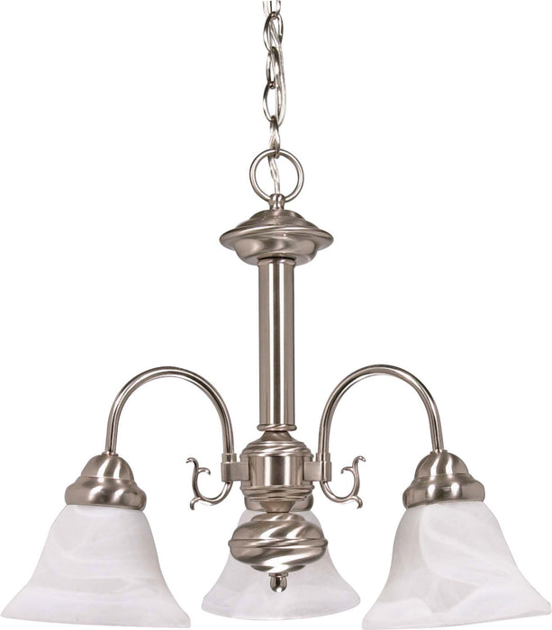 Ballerina 3-Light Chandelier in Brushed Nickel
