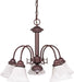 Ballerina 5-Light Chandelier in Old Bronze