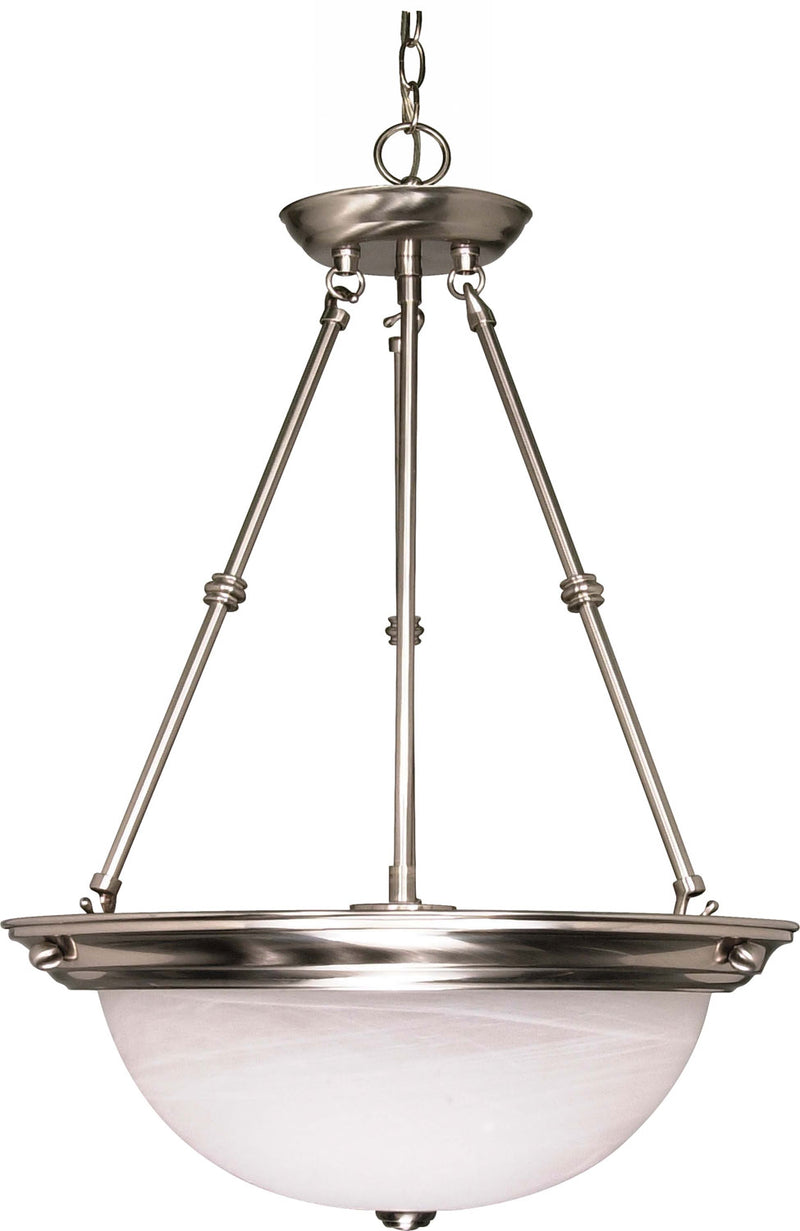 3-Light 20" Pendant in Brushed Nickel