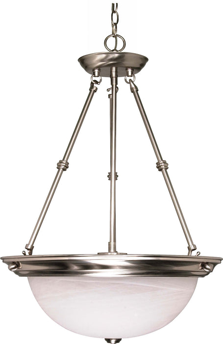 3-Light 20" Pendant in Brushed Nickel