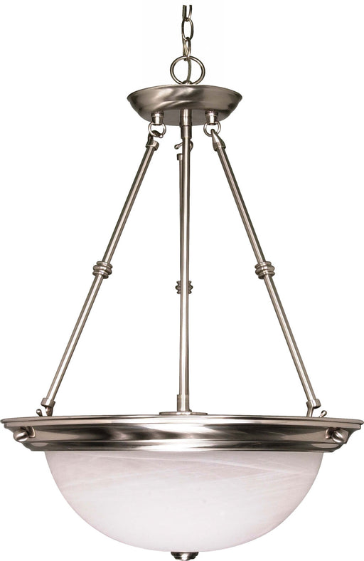 3-Light 20" Pendant in Brushed Nickel