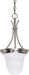 1-Light Bell Pendant in Brushed Nickel