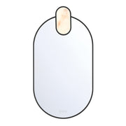 Mrissa 21" x 39" LED Vanity Mirror in Matte Black