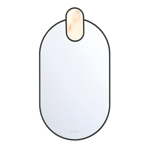 Mrissa 21" x 39" LED Vanity Mirror in Matte Black