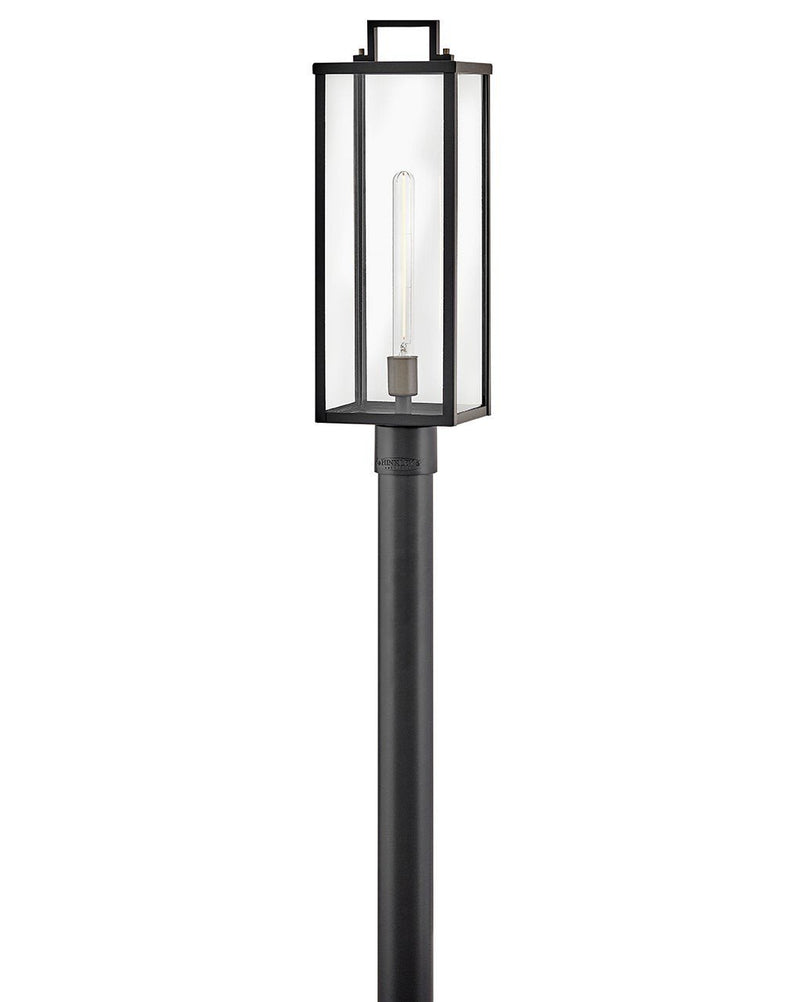 Catalina Outdoor Post Light in Black