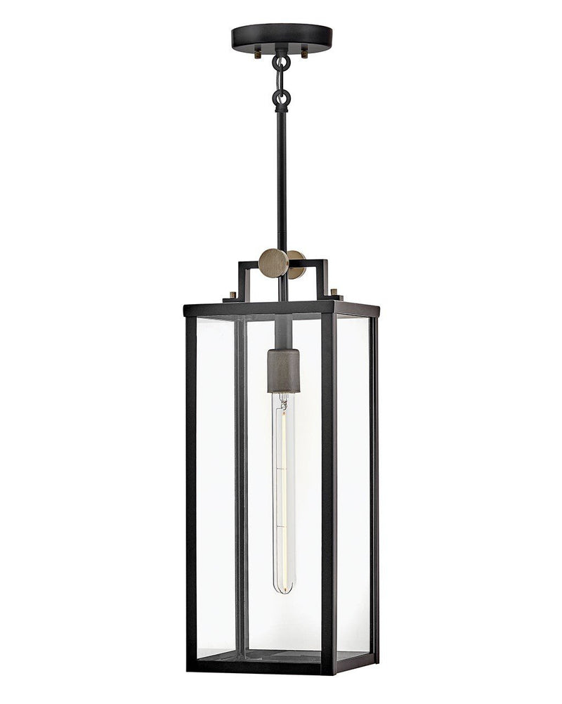 Catalina Outdoor Hanging Lantern in Black