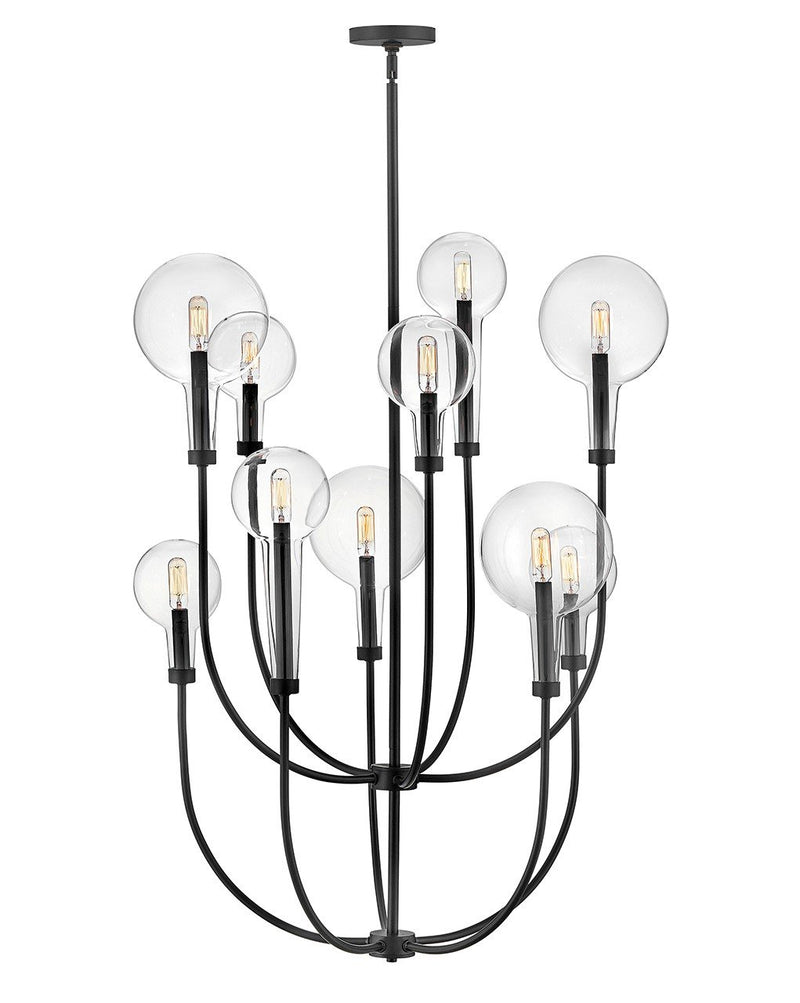 Alchemy 10-Light Chandelier in Black