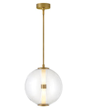 Elin LED Pendant in Lacquered Brass
