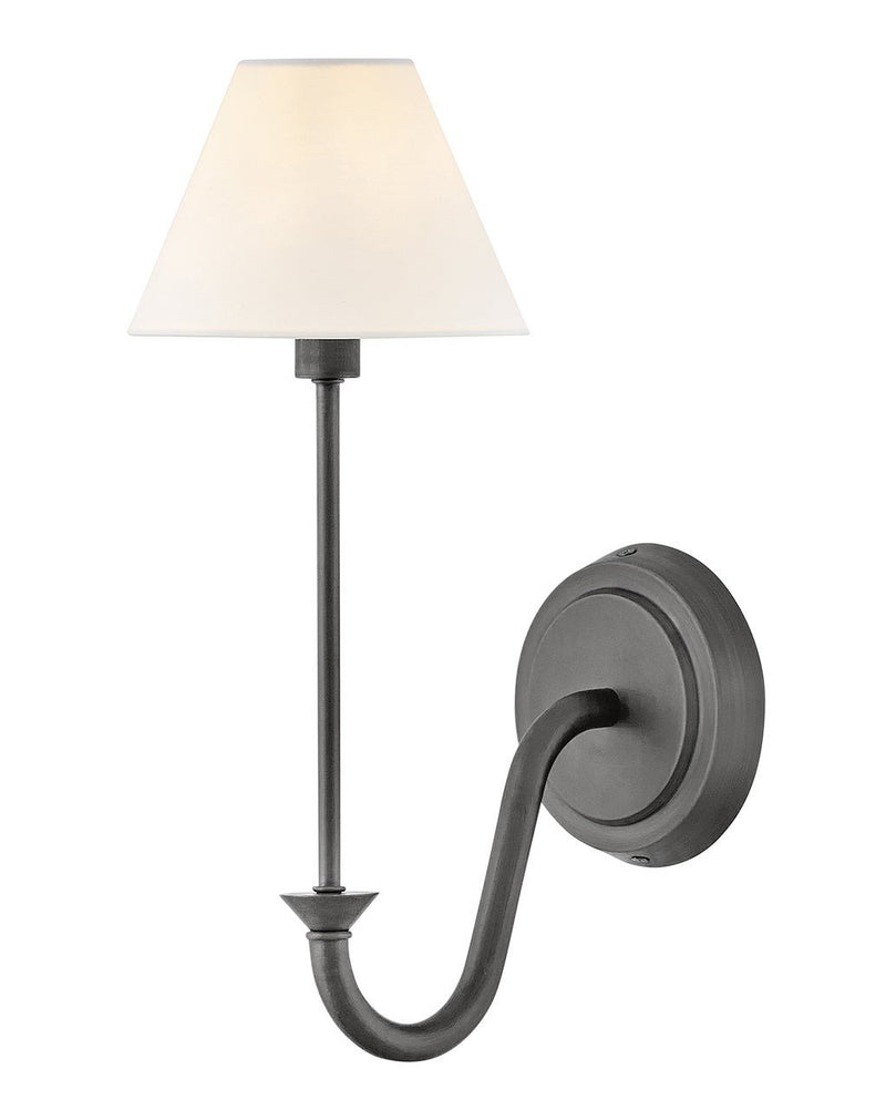 Greta Wall Sconce in Blackened Brass
