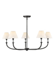 Greta 5-Light Chandelier in Blackened Brass
