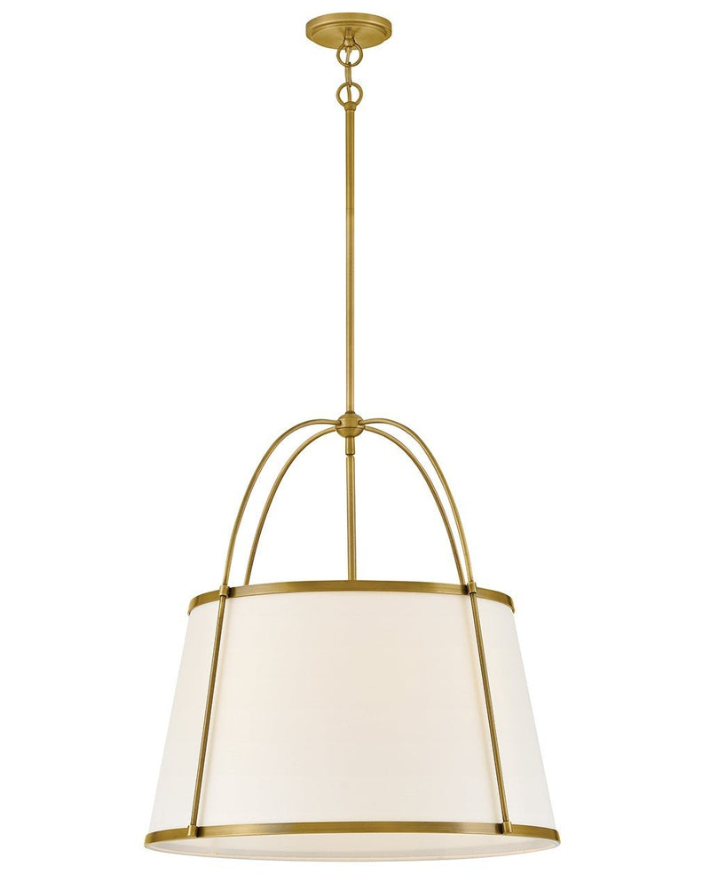 Clarke 4-Light Pendant in Lacquered Dark Brass