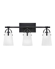 Foster 3-Light Bath Vanity Light in Black