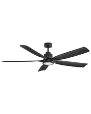 Bodin 64" Smart Outdoor Ceiling Fan with Light in Matte Black
