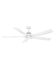 Bodin 64" Smart Outdoor Ceiling Fan with Light in Matte White