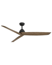 Liv 60" Outdoor Smart Ceiling Fan in Matte Black / Driftwood