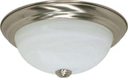 11.38" 2-Light Flush Mount in Brushed Nickel