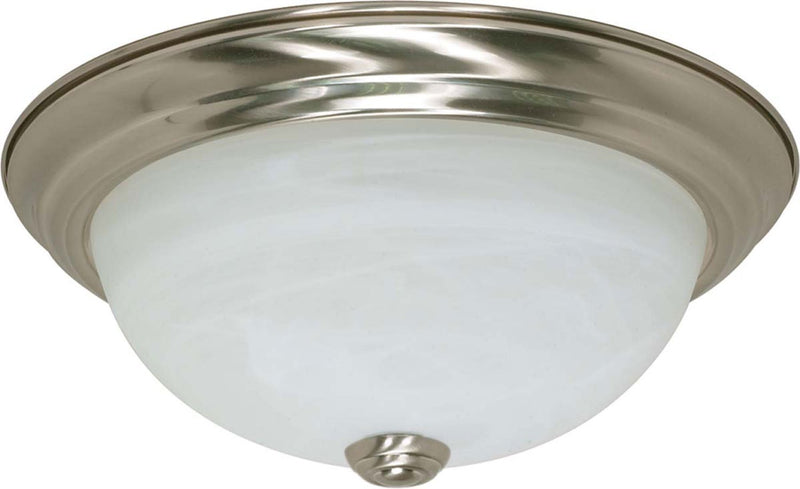11.38" 2-Light Flush Mount in Brushed Nickel