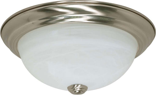 11.38" 2-Light Flush Mount in Brushed Nickel