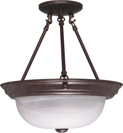 13.25" 2-Light Semi-Flush Mount in Old Bronze