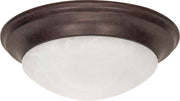 Twist and Lock 3-Light Flush Mount in Old Bronze