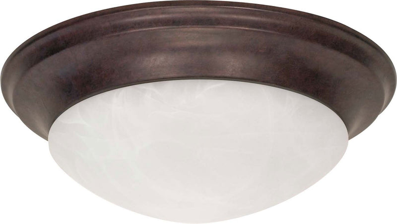 Twist and Lock 3-Light Flush Mount in Old Bronze