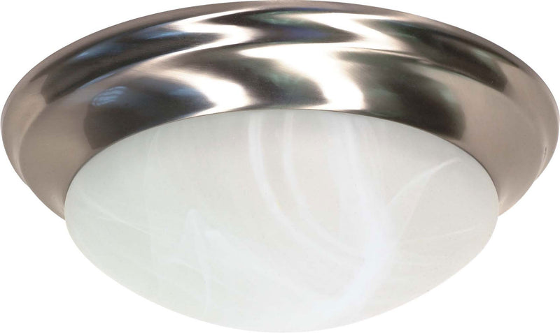 14" Twist Lock Flush Fixture in Brushed Nickel