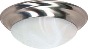 Twist and Lock 3-Light Flush Mount in Brushed Nickel