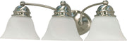 Empire 3-Light Bath Vanity Light in Brushed Nickel