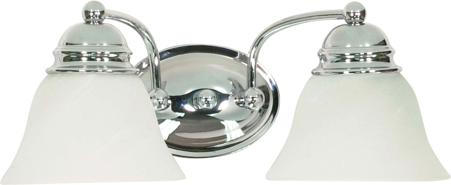 Empire 2-Light 15" Vanity in Polished Chrome