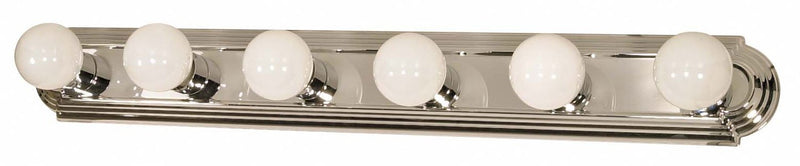 36" 6-Light Bath Vanity Light in Polished Chrome