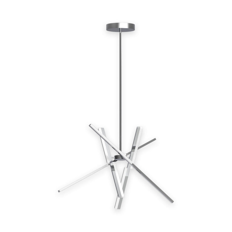 Stix 32" LED Chandelier in Chrome