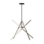 Stix 50" LED Chandelier in Black