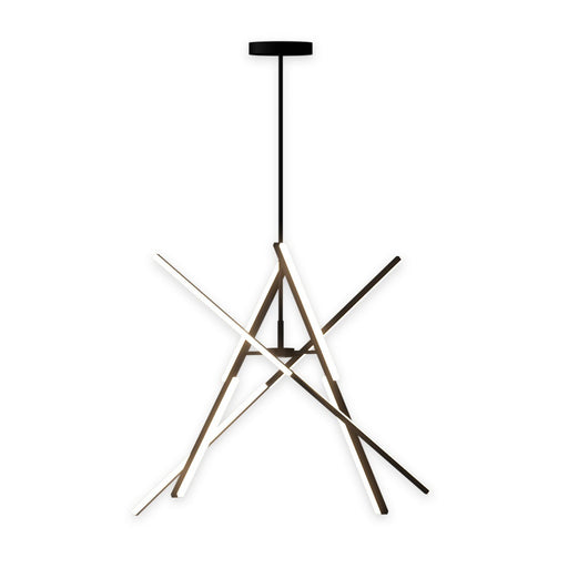 Stix 50" LED Chandelier in Black