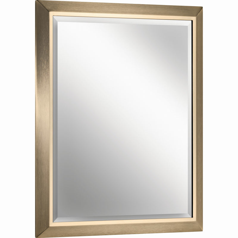 Rectangular Vanity Mirror 24" x 30" in Champagne Bronze