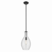 Everly 9" Mini Pendant in Black